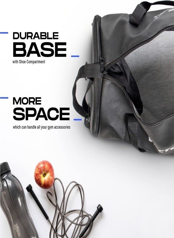 Vector X X-Force BFI Approved Gym Bag or Men and Women Carrying Gym Accessories/Adjustable Shoulder Bag for Men/Duffle Gym Bags for Men/Sports & Travel Bag/Sports Kit/Duffle Bags Travel (Black) - Image 4