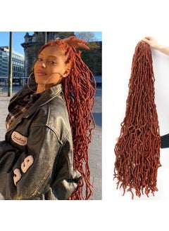 36 Inch 7 Packs Soft Locs Crochet Hair Ginger Color Whole Strand No Extended Long New Faux Locs Prelooped Super Lightweight Synthetic Hair Braids For Black Women 36inch 7packs 350