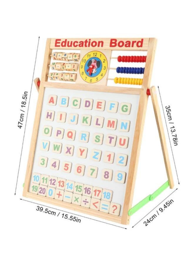 Wooden Kids Kickstand, Magnetic Drawing Table Double-Sided Wooden Educational Board for Children code (DH-10-46)  - Image 1