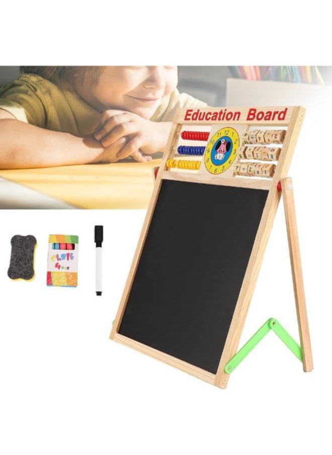 Wooden Kids Kickstand, Magnetic Drawing Table Double-Sided Wooden Educational Board for Children code (DH-10-46)  - Image 2