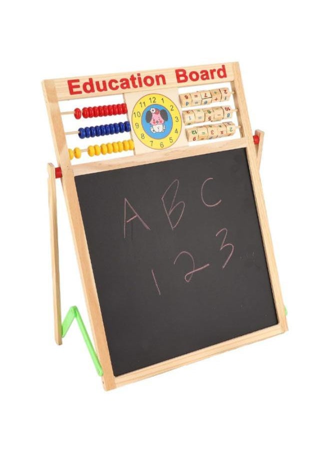 Wooden Kids Kickstand, Magnetic Drawing Table Double-Sided Wooden Educational Board for Children code (DH-10-46)  - Image 5