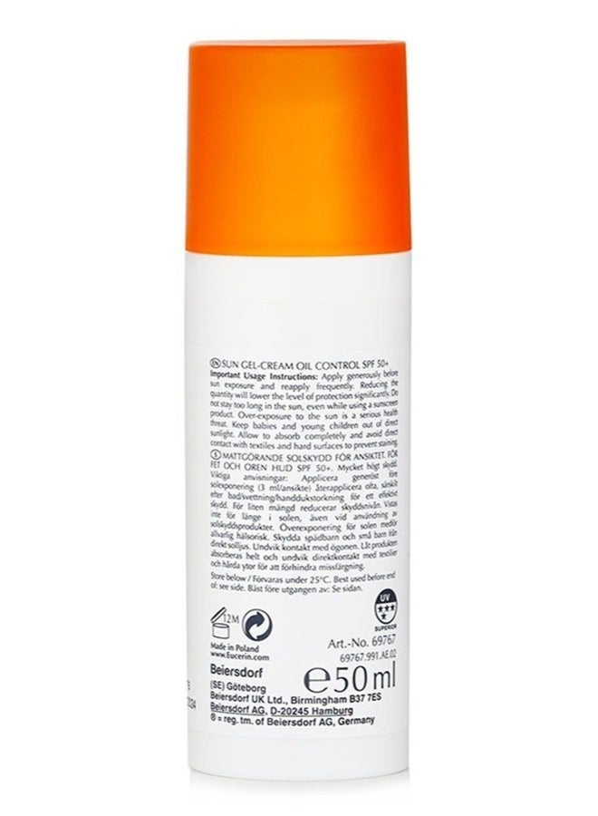 Eucerin Oil Control Sun Gel-Cream Ultra Light SPF 50+ Dry Touch 50ml - Image 2