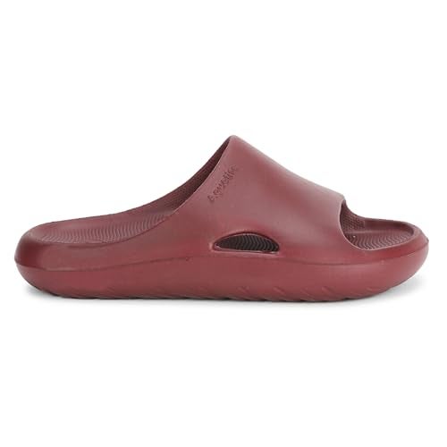 Aqualite NEO-369 Casual Slide Slipper for Women dailywear Slip-ons Anti-Skid, Waterproof EVA Slide Flipflop Cherry - Image 4