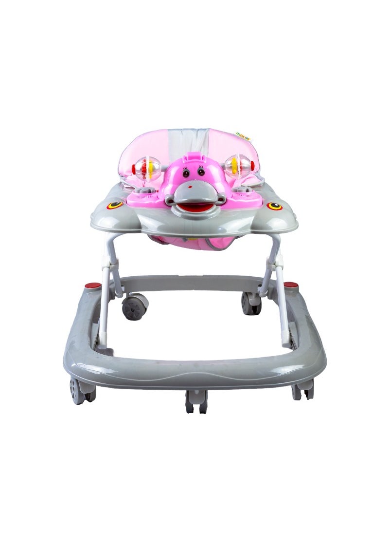 Adjustable Foldable Baby Walker with Activity Center – 2-in-1 Sit-to-Stand Push Walker for Toddlers and Babies (6 Months+), Lightweight with Removable Tray, Music, and Safety Brakes – Ideal for Learning to Walk-Pink - pzsku/Z79B292A2550F14C1A35CZ/45/_/1728566661/a3d675a8-9bd3-47d7-9dc8-f76d2c8f48fd