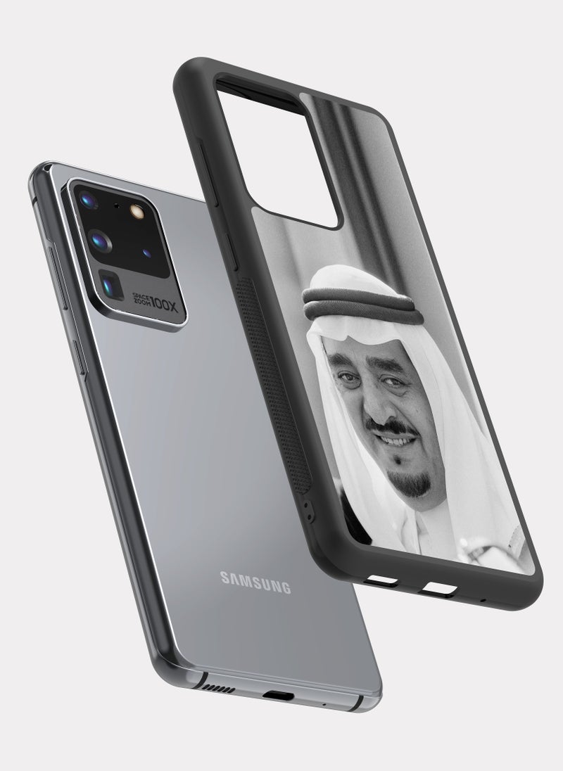 بكسلات كفر سامسونج جالكسي اس 20 الترا الملك فهد بن عبدالعزيز اسود - Image 2