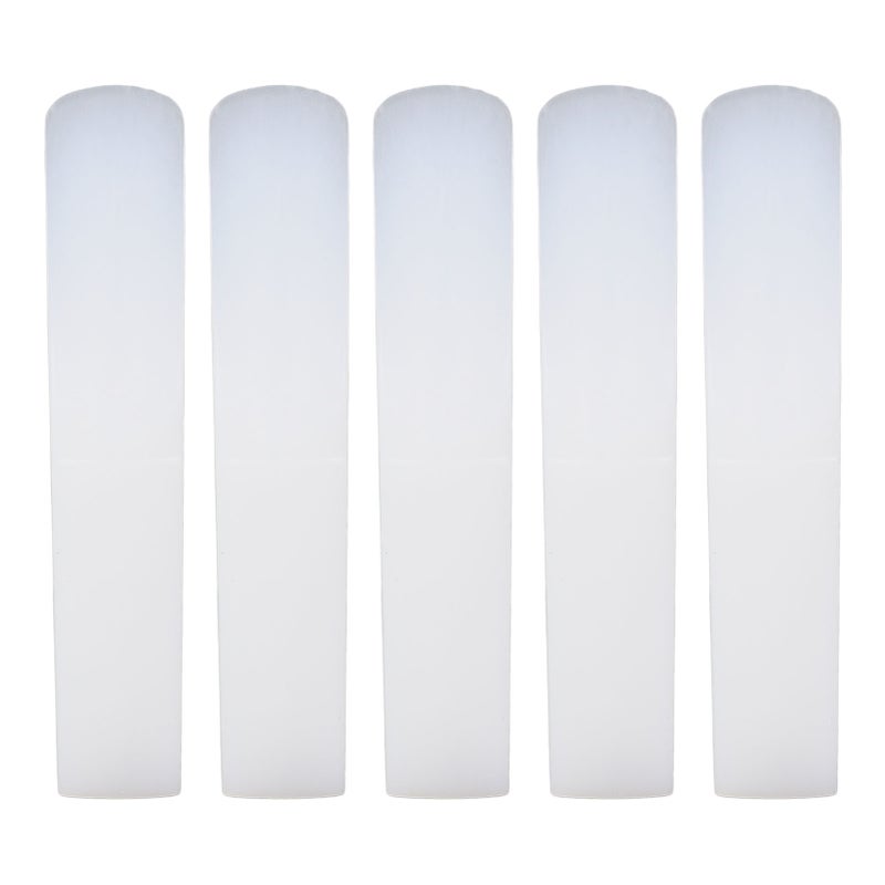 5PCS Clarinet Traditional Reeds 2.5 Strength Resin Beginner Clarinet Reeds for Practice and Performance White - Image 1