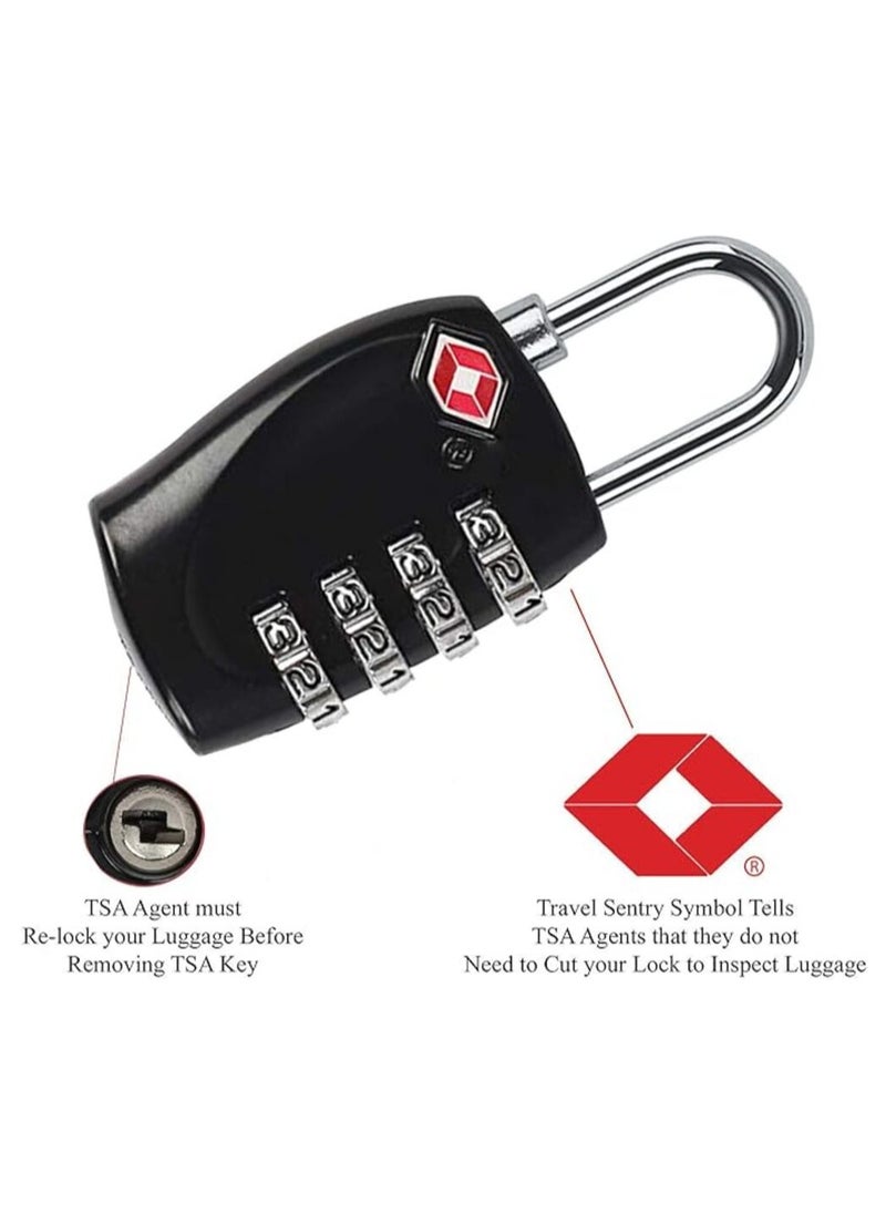 MORANO 4 Digit Travel Lock for Suitcases Backpack Luggage Password Travel Lock, TSA Approved Luggage Locks  - Image 5