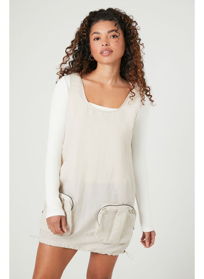 FOREVER 21 Cargo Pocket Mini Dress - Image 2