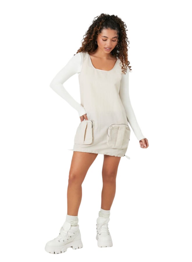 FOREVER 21 Cargo Pocket Mini Dress - Image 1