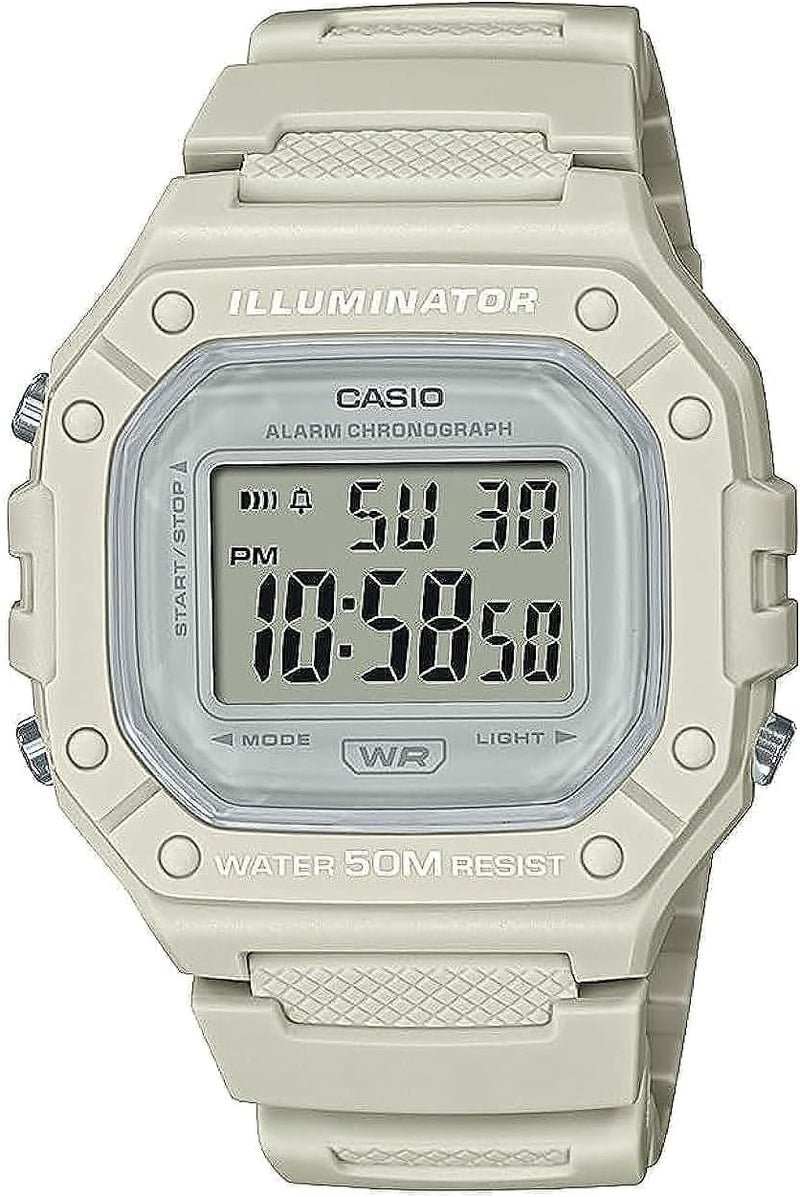 CASIO W218H Series | Men’s Digital Watch | 50M WR | 1/100 Second Stopwatch | 100 SEC Chronograph | LED Backlight | Countdown Timer | Daily Alarm | Hourly Time Signal | 7 Year Battery - Image 1
