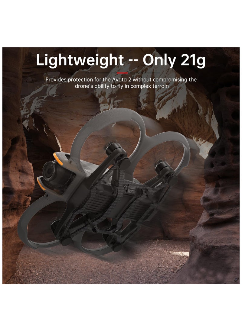 Landing Gear for DJI Avata 2 Accessories, Skintight Carbon Fiber Protect Bar for Avata 2, Safe Landing Without Damaging the Bottom of the Drone, Drone Accessories, Drone Landing Legs Kit
