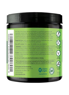 NATURELO Raw Greens Whole Food Powder Unsweetened, Supports Energy, Immunity, & Detox, Dietary Supplement , NET WT 17Oz (480 g)  - Image 2