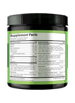 NATURELO Raw Greens Whole Food Powder Unsweetened, Supports Energy, Immunity, & Detox, Dietary Supplement , NET WT 17Oz (480 g)  - Image 3