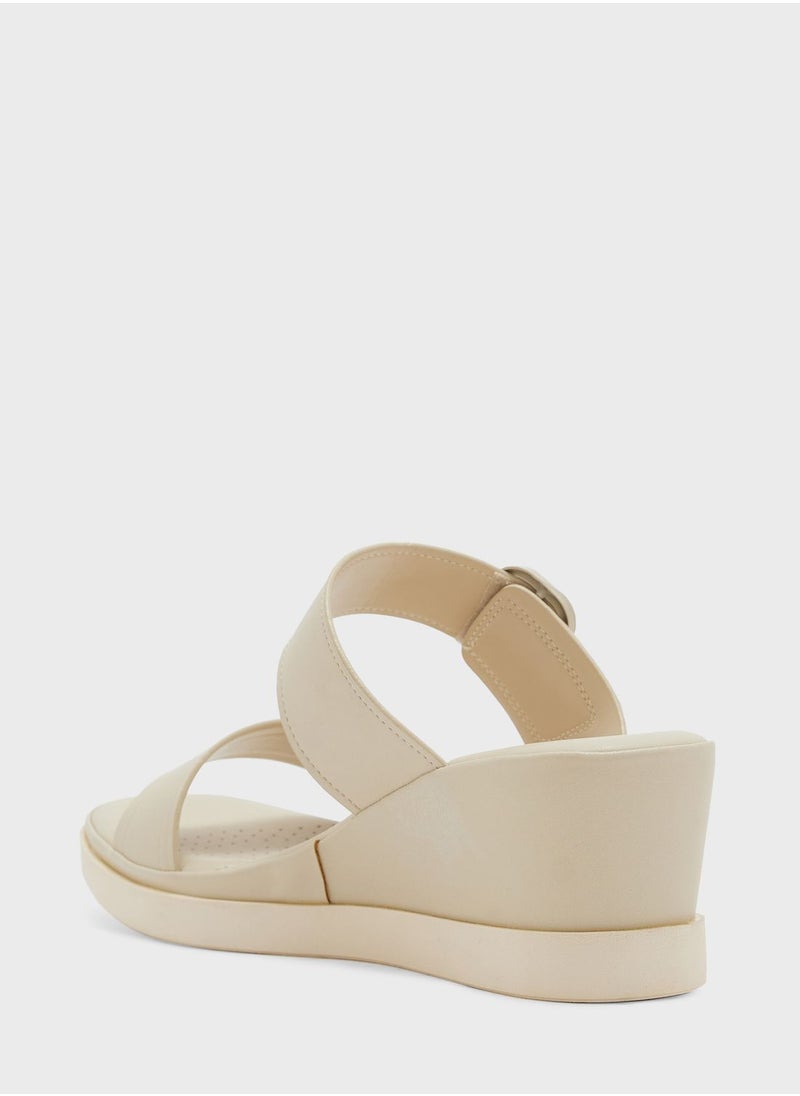 Vincci - Double Strap Wedge Sandals - Image 1