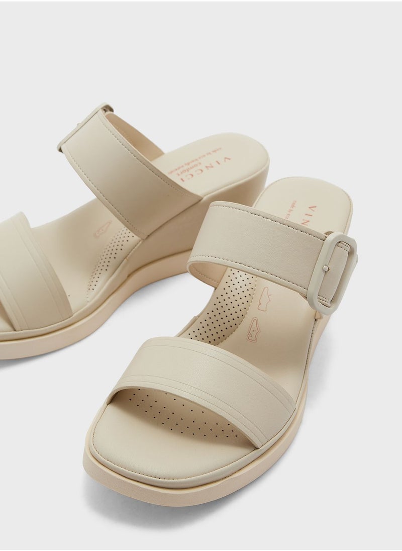 Vincci - Double Strap Wedge Sandals - Image 1