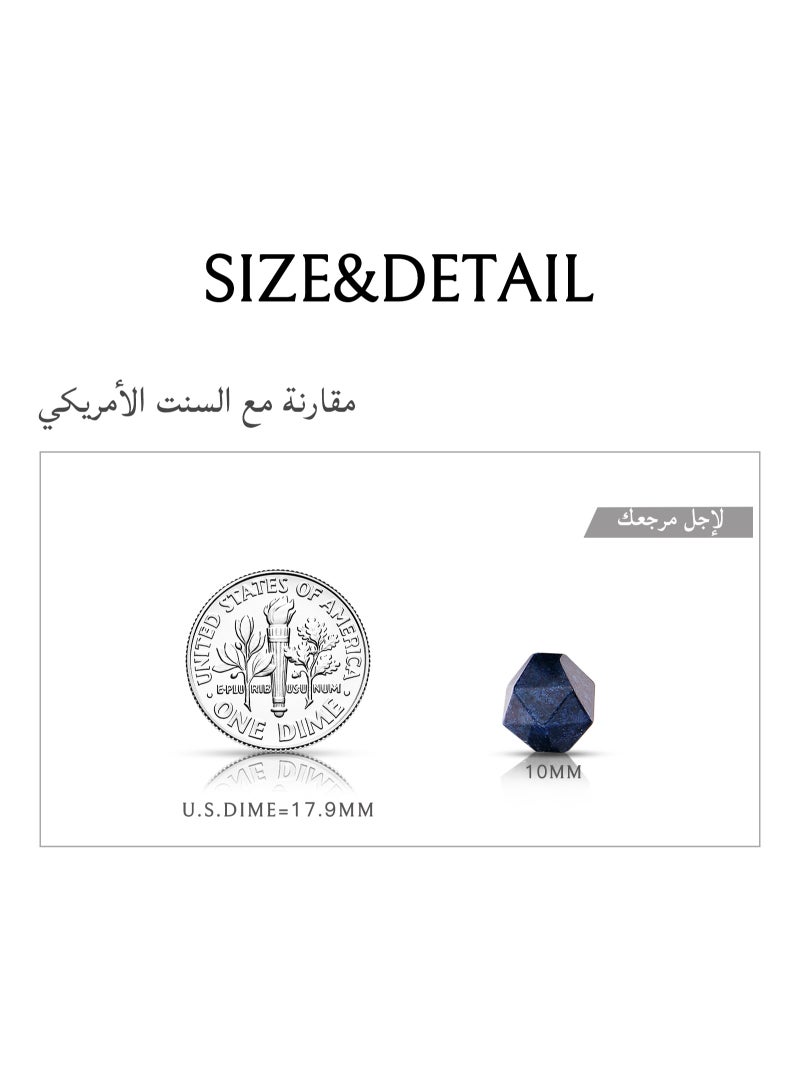 AWNL Men's  Poseidon Beaded Bracelet with Onyx and Dumortierite, Natural Gemstones Gift for Boyfriend Husband - Image 4