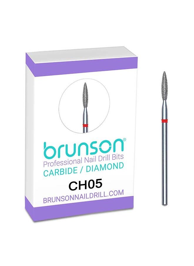 brunson Nail Drill Bits Diamond Cuticle Remover Nail Bits CH05  - Image 1