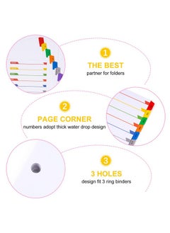 LE PAPILLION JEWELRY Monthly Dividers For 3 Ring Binder, 12 Month Tabs, Multicolor Month Tabs Binder Dividers - With Table Of Contents Page, 3 Set  - Image 4