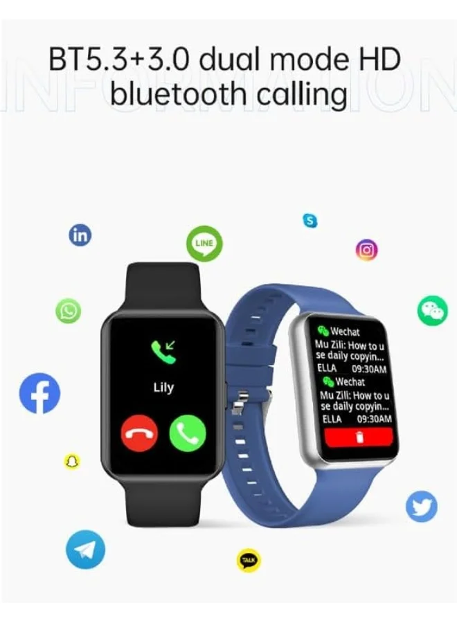 KENNETH SCOTT Kenneth Scott Unisex Multi Color Dial Smart Watch with Interchangeable Strap - KBLZ-XSBBN