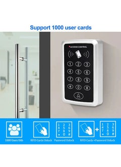 XiuWoo RFID Keypad Keyboard Access Control Touch System Door Lock 10 Keys Cover Alarm  - Image 2