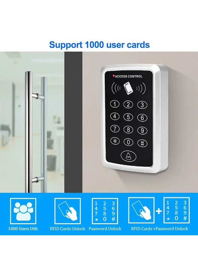 XiuWoo - RFID Keypad Keyboard Access Control Touch System Door Lock 10 Keys Cover Alarm - Image 1