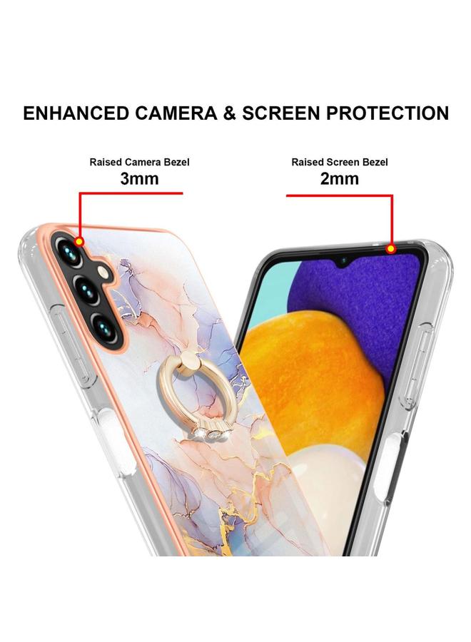 اس-توب جراب لهاتف Samsung Galaxy A55 5G مطلي بالكهرباء IMD TPU مع حلقة - Image 3