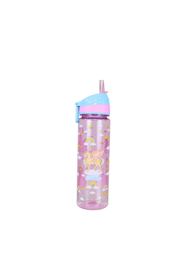 Smily Kiddos 680 ml Straight Water Bottle/Boy/Girl/Baby/ (6-10 Years) -pink & Blue Width-6.8cm Length-24.5cm - Image 1