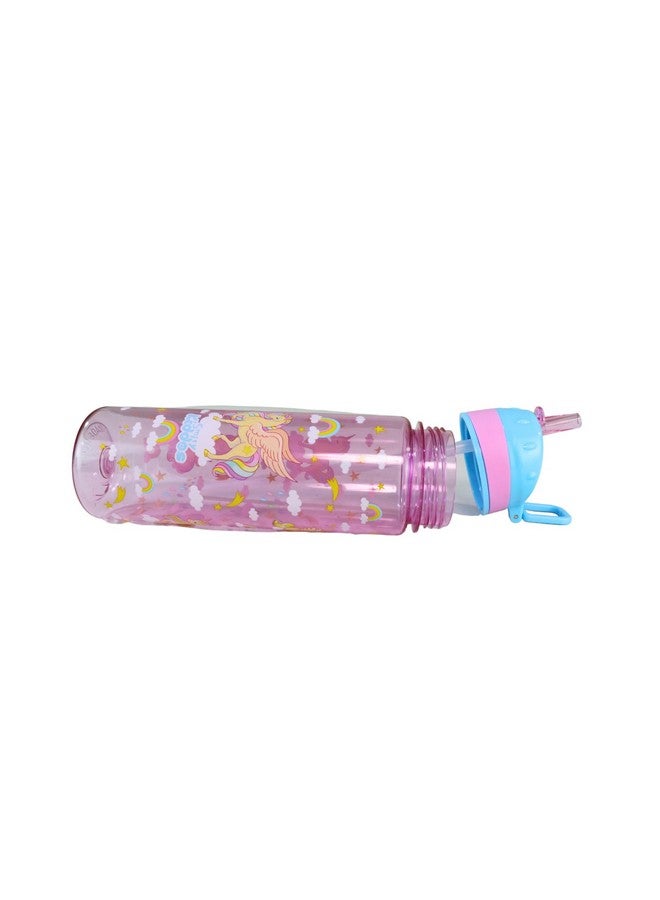 Smily Kiddos 680 ml Straight Water Bottle/Boy/Girl/Baby/ (6-10 Years) -pink & Blue Width-6.8cm Length-24.5cm - Image 4
