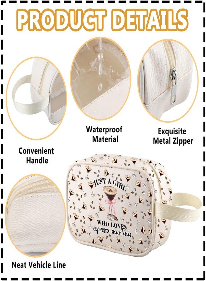 XYANFA Espresso Martini Clear Makeup Bag Espresso Martini Lover Gift Coffee Cocktail Travel Toiletry Bag Organizer Pouch Cosmetic Bag (EXPRESSO MARTINIS tm) - Image 3