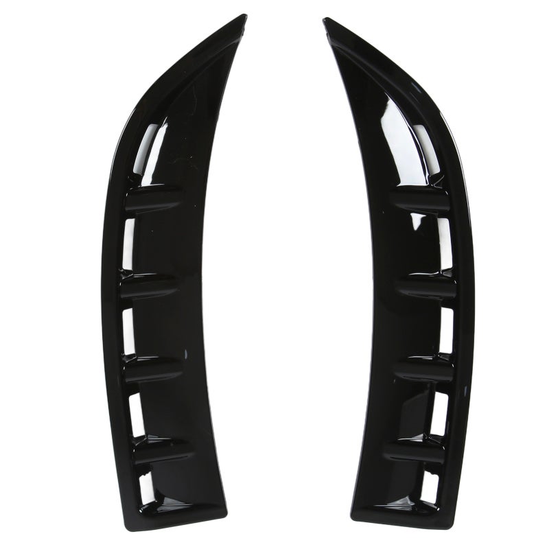 Front Bumper Canard Spoiler Fins Replacement For Mercedes Benz CLA C118/X118 AMG-Line 2020+ - Glossy Black ABS Scratch Protection Side Splitter Trim For Sporty Exterior - Image 1