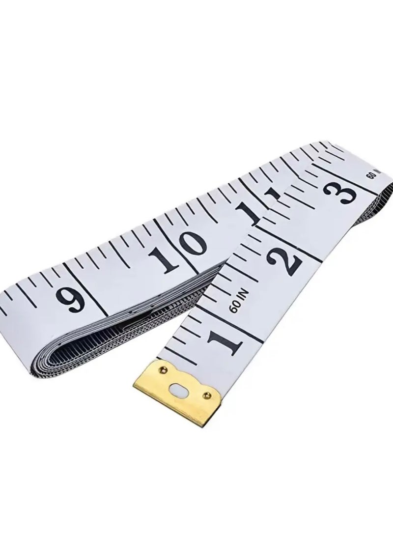 كلين ويف 1 قطعة شريط قياس الجسم القابل للسحب – 60 بوصة/150 سم شريط قياس الخصر والجسم للياقة البدنية وفقدان الوزن والخياطة والخياطة - Image 1