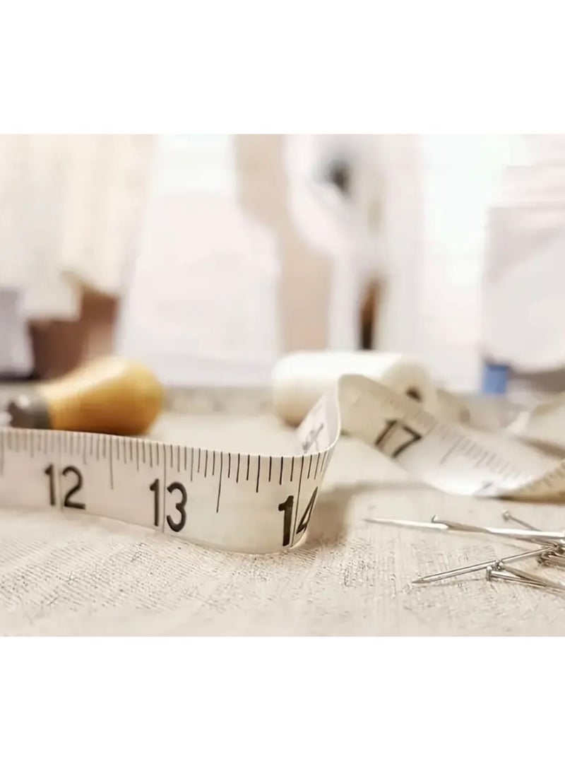 كلين ويف 1 قطعة شريط قياس الجسم القابل للسحب – 60 بوصة/150 سم شريط قياس الخصر والجسم للياقة البدنية وفقدان الوزن والخياطة والخياطة - Image 2