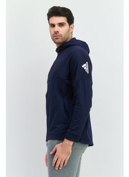 Adidas Men Sportswear Fit Long Sleeves Training Sweatshirt, Dark Navy  - Image 3