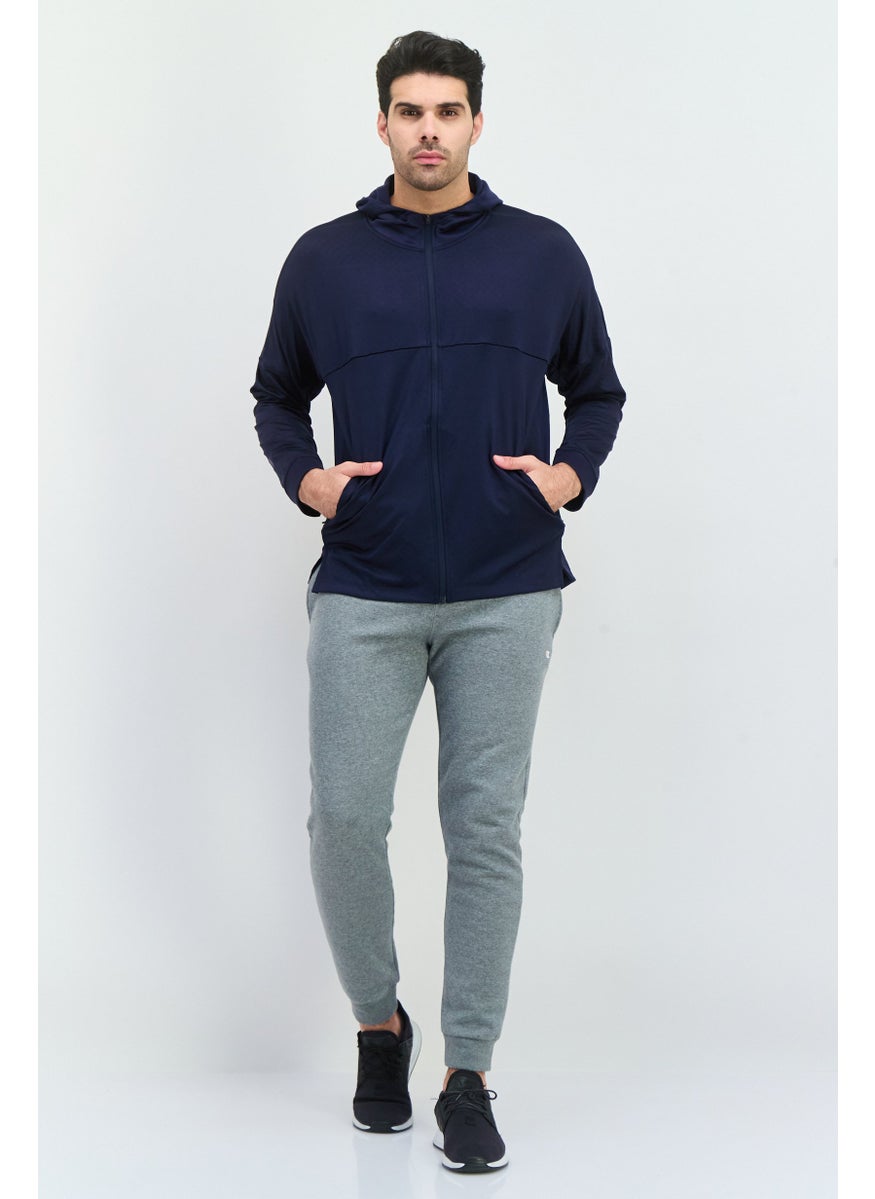 Adidas Men Sportswear Fit Long Sleeves Training Sweatshirt, Dark Navy  - Image 4