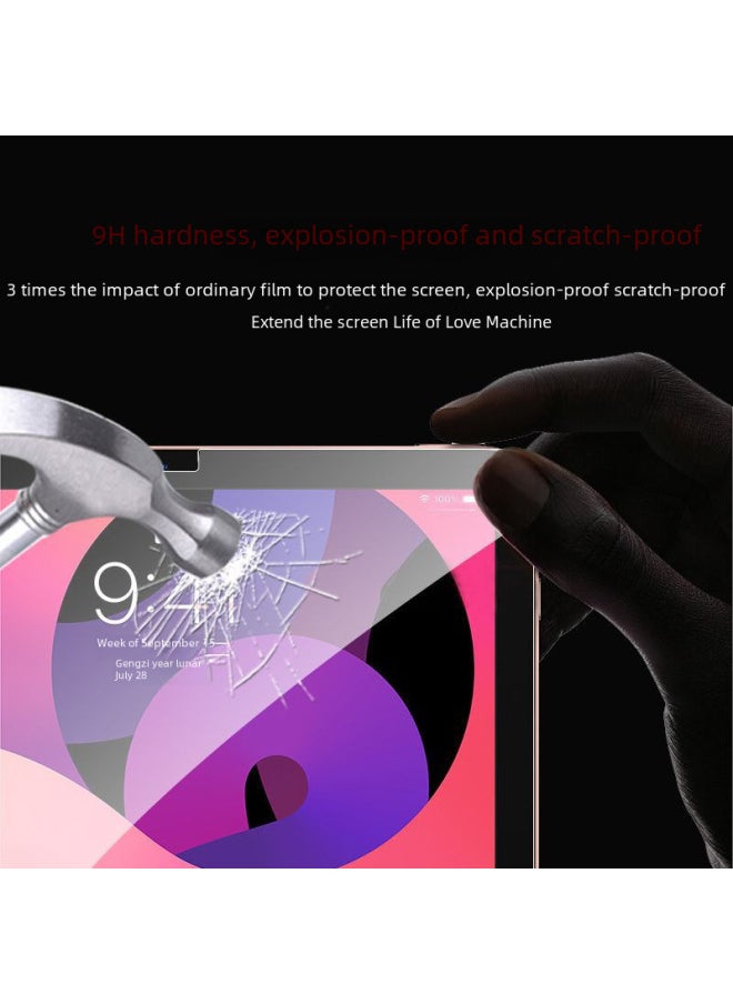 Generic - Suitable For IPAD Air/pro2024 Screen Protector 11/10.2/10.5/10.9 Inch Flat Tempered-Color:ipad Pro-2017-10.5 Inch-Dimensions:Violet Arc Edge ] - Image 1