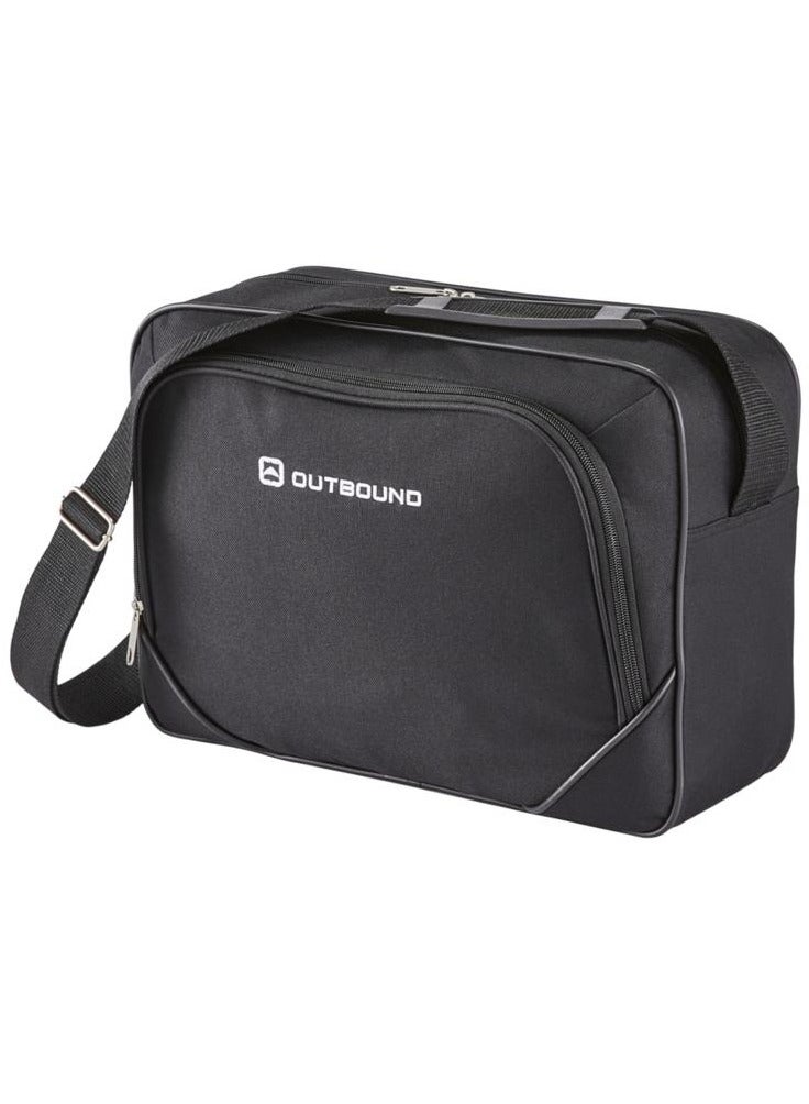 OUTBOUND 5-Piece Soft case Travel Luggage Set, Includes 26" & 21" Upright Suitcases, Duffel Bag, Boarding Tote & Toiletry Kit, Durable Polyester Construction - Black - Image 4