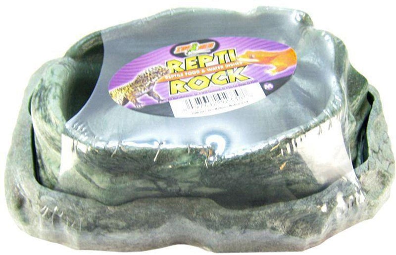 Zoo Med Combo Reptile Rock Food and Water Dish, Medium - Image 1