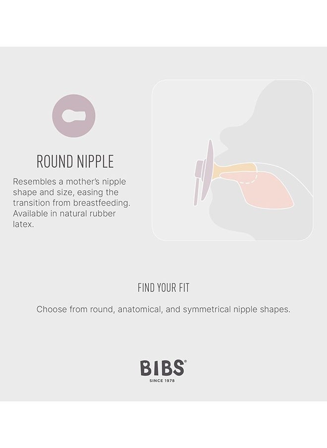 BIBS - عبوة من قطعتين من اللاتكس S1 باللونين الأسود والأبيض - Image 1