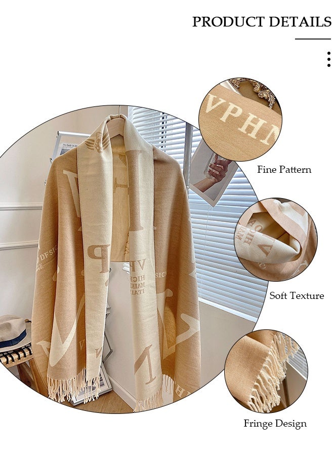 DUNISO Women's Scarves Cashmere Scarves Air-Conditioned Room Shawls Neck Protectors Coat Windbreakers Cardigan Windbreakers Office Warmth Neck Protectors Scarves - Image 3