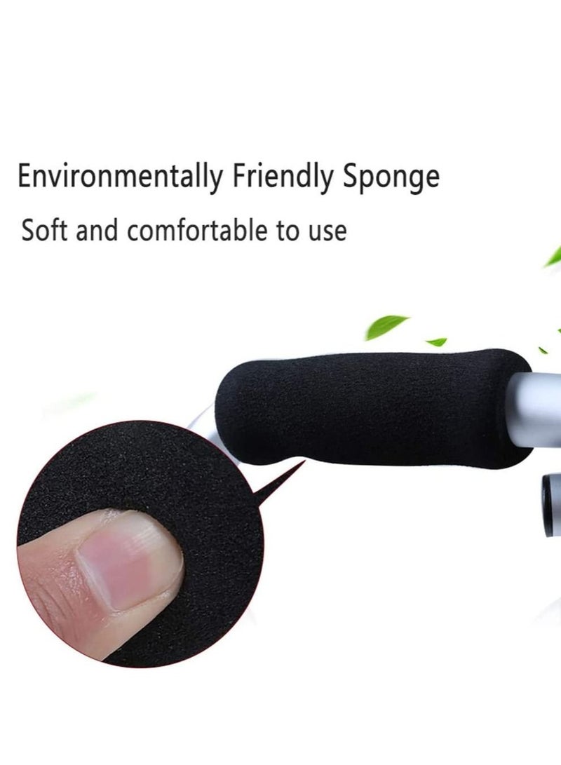 مشاية مساعدة لكبار السن خفيفة الوزن وقابلة للطي بنقرة واحدة من الألومنيوم مع مسند للذراع ومساعد للتنقل مع 4 أرجل و8 ارتفاعات قابلة للتعديل - Image 5