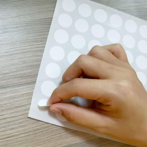 PARLAIM 1050 PCS 3/4 Inch White Circle Stickers, 15 Sheets, 0.75" Round Color Coding Dot Sticker Labels - Image 4