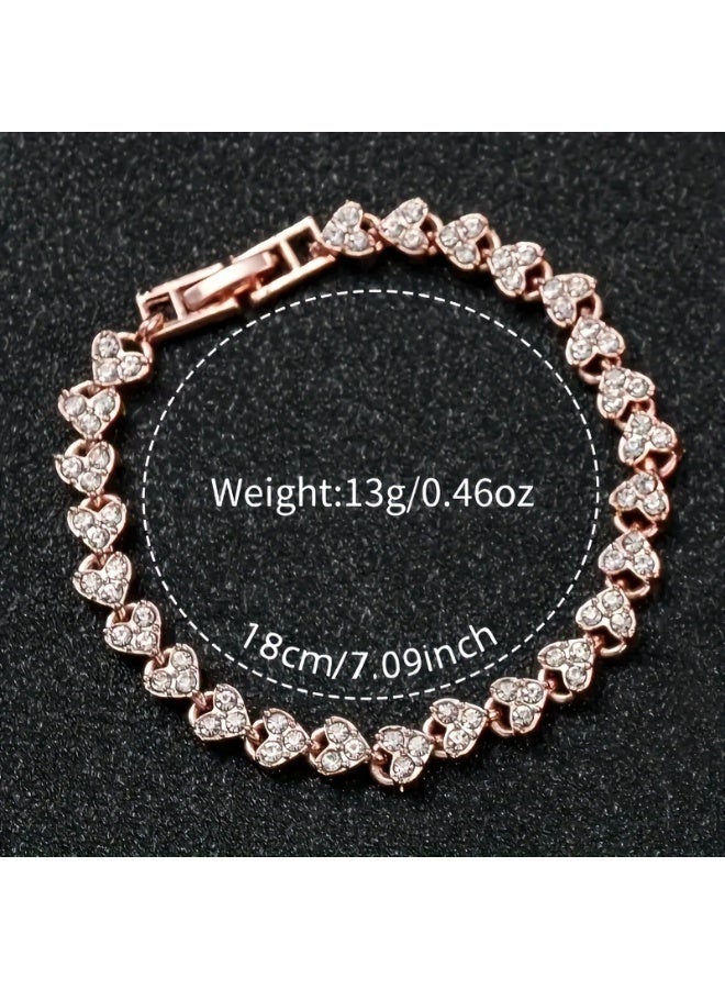 QUARTZ Women's Luminous Digital Quartz Watch & Bracelet Set - Fashion Leather Strap Wristwatch - Image 4