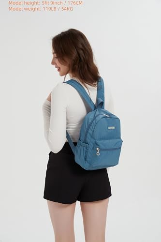 AOTIAN Mini Lightweight 118 Inch Backpack Durable Travel Hiking Women and Girls Small Daypack 7 Liters Light Blue - Image 3