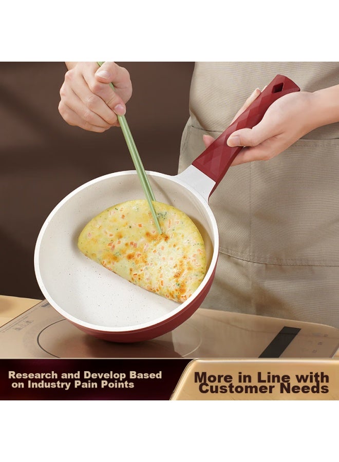 Ssn Small Wok, Maifanshi Color Non-stick Pan, Stir-fry Pan, 22cm, For Gas Stove, Single Serving, Frying Pan, Suitable For 1-2 People, Compatible With Induction Cooker - Image 3