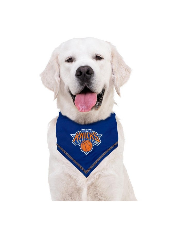 Pets First NBA New York Knicks TIE Bandana, Size Large/X-Large. Dog Bandana Scarf Bib for Pet Cat Dog. The Ultimate Game-Day, Party Bandana - Image 5
