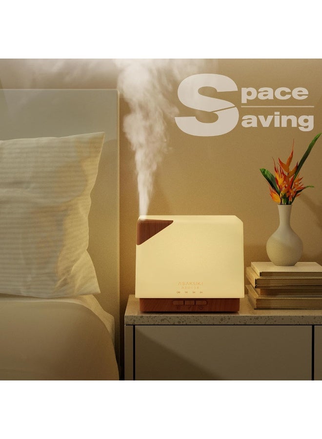 ASAKUKI 2017 700ml Premium, Essential Oil Diffuser, 5 In 1 Ultrasonic Aromatherapy Fragrant Oil Vaporizer Humidifier, Purifies The Air, Timer and Auto-Off Safety Switch, 7 LED Light Colors - Image 3