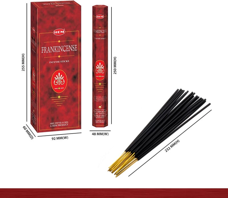 HEM Frankincense Incense Sticks - 6 Packs of 20 Sticks Each for Relaxation - Image 2