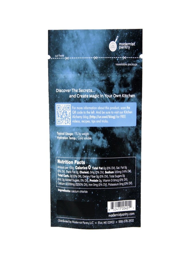 Modernist Pantry Pure Calcium Chloride ⊘ Non-GMO Vegan OU Kosher Certified - 50g/2oz - Image 3