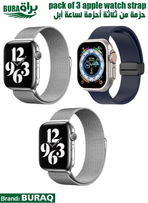 Apple Watch Band Strap For Apple Watch Ultra 2/Ultra 49mm, Series 10 46mm, 9/8/7 45mm, SE2/SE/6/5/4 44mm, 3/2/1 42mm