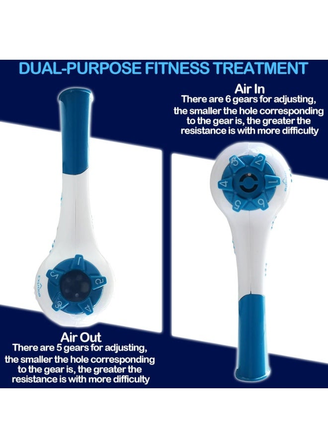 SYOSI Breathing Lung Recovery Exerciser Trainer for Drug-Free Respiratory Therapy Breathe Easier with Stronger Lungs Portable Respiratory Rehabilitation Device Breather Fit Health Natural Device  - Image 3